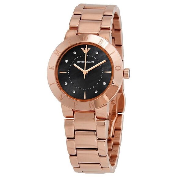 FX04115B NWT Emporio Armani Fashion Ladies Quartz Steel Authentic Watch - Picture 1 of 3